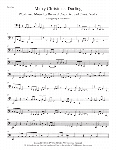 Merry Christmas, Darling (arr. Kevin Busse)