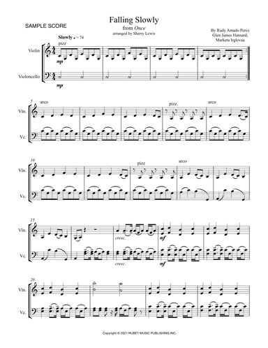 Te Prometo (falling Slowly) (arr. Sherry Lewis)
