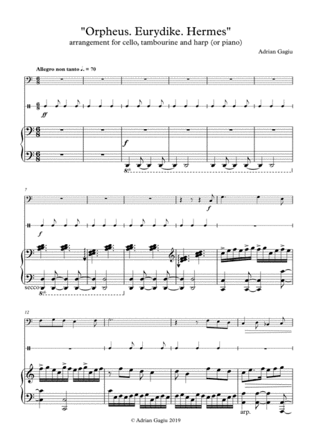 "Orpheus, Eurydike, Hermes", op. 66a
