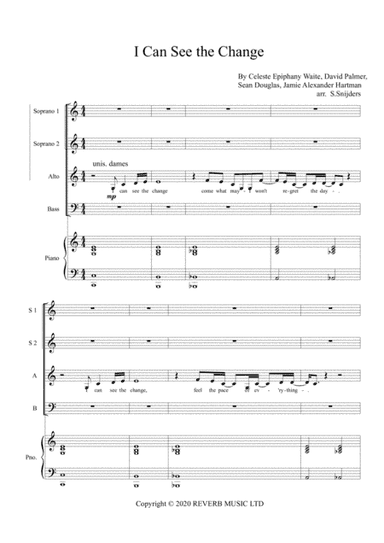 I Can See The Change (arr. Steven Snijders)