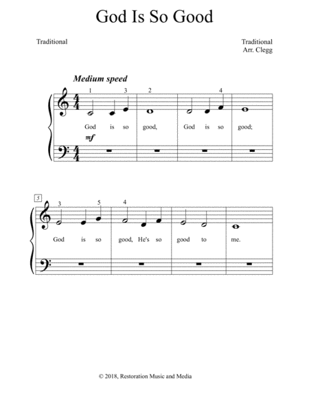 God Is So Good (arr. Colleen D. Clegg)