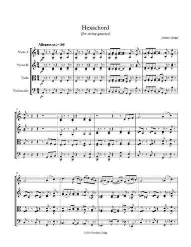 Hexachord (for string quartet)