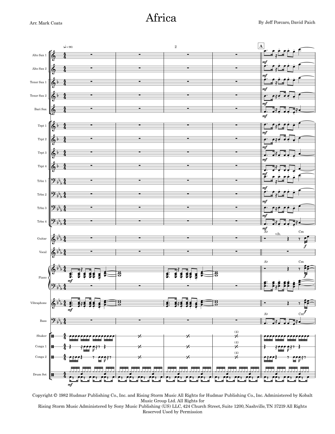 Africa (arr. Mark Coats)