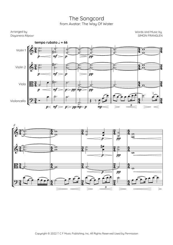 The Songcord (arr. Dayanera Alipour)