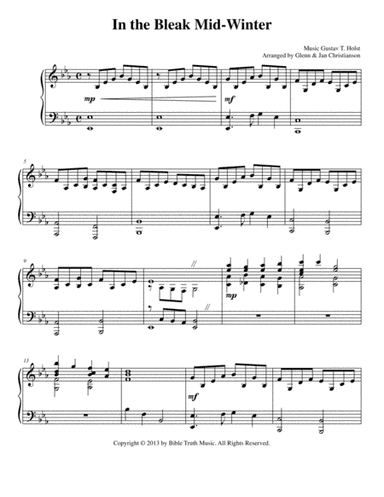 In The Bleak Mid-Winter (arr. Glenn & Jan Christianson)