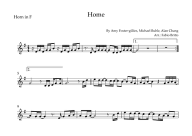 Home (arr. Fabio Britto)
