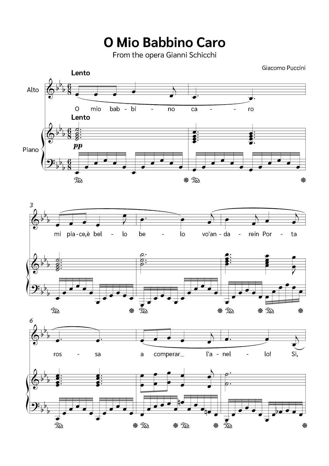 O Mio Babbino Caro (arr. Jackson Spindler)