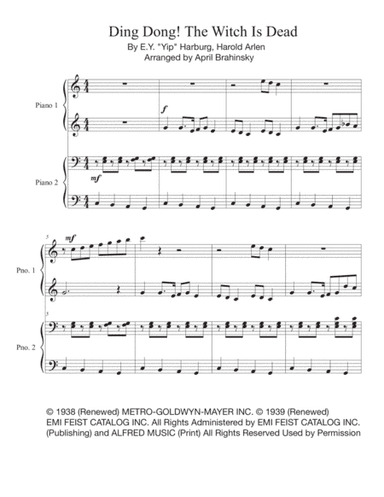 Ding-dong! The Witch Is Dead (arr. April Brahinsky)