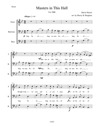 Masters in This Hall (arr. Sherry B. Bingham)