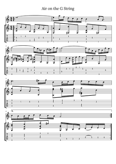 Air on the G String (arr. Peter Kelly)