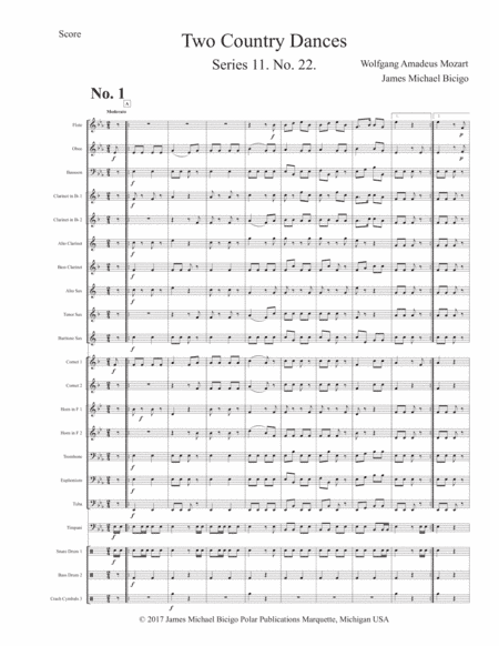 Two Country Dances (arr. James Bicigo)