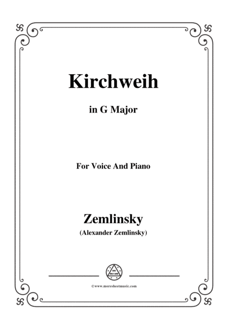 Zemlinsky-Kirchweih in G Major (arr. MSM)