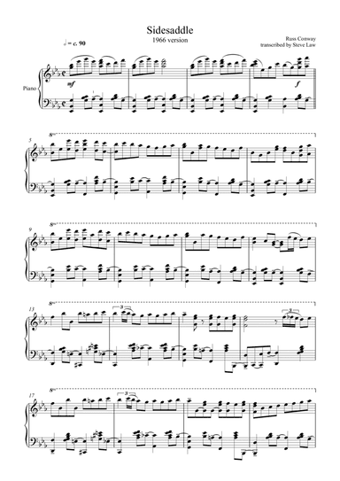 Side Saddle (arr. Steve Law)