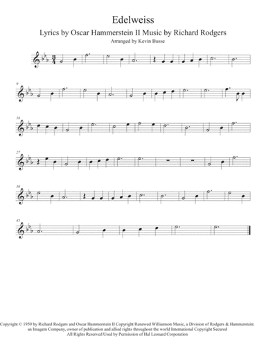 Edelweiss (arr. Kevin Busse)