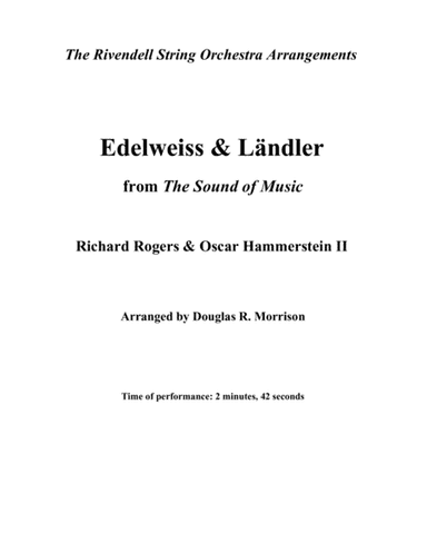 Edelweiss (arr. Douglas R. Morrison)