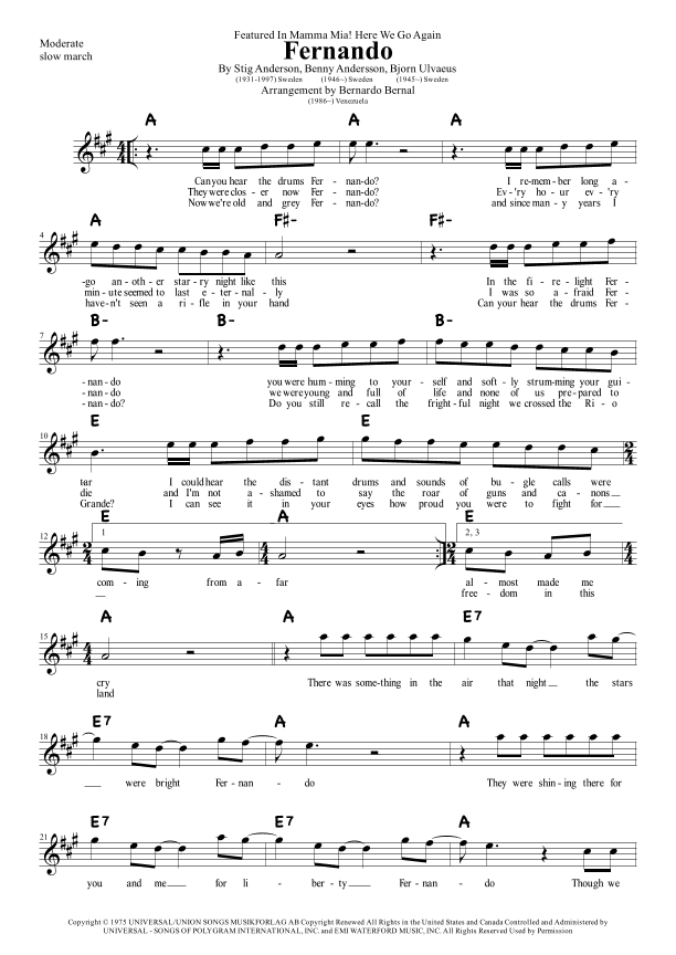 Fernando (arr. Bernardo Bernal Hidalgo)