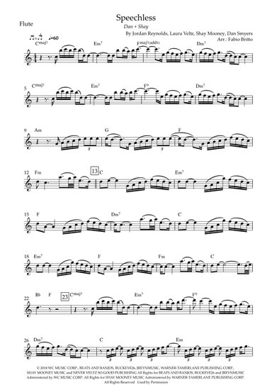 Speechless (arr. Fabio Britto)