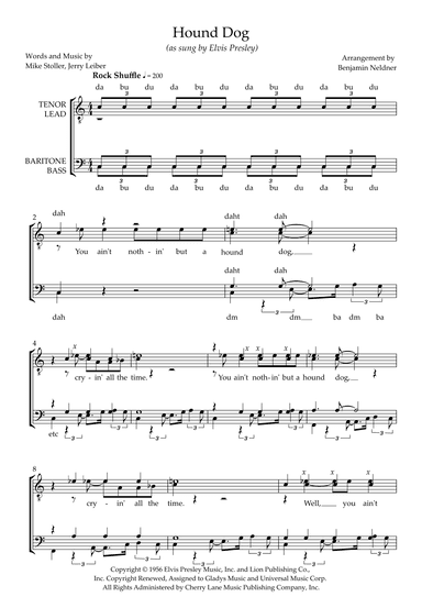 Hound Dog (arr. Benjamin Neldner)
