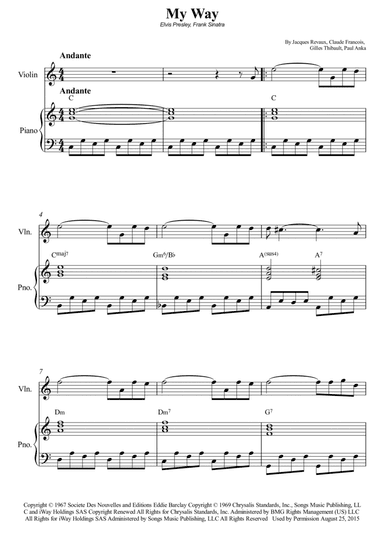 My Way (arr. Wesley S. SIlva)