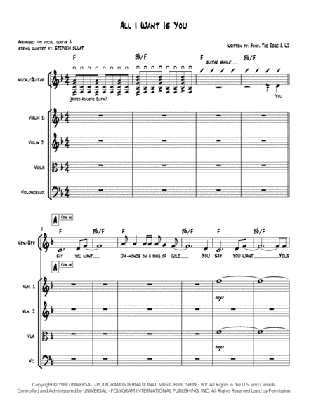 All I Want Is You (arr. Stephen Bulat)