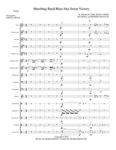 Marching Band Blast Aka Sweet Victory (arr. Ashley Crust)