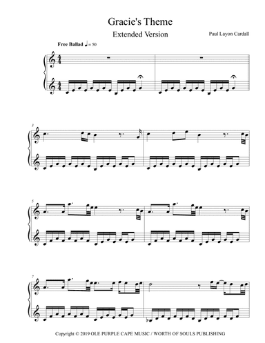Gracie's Theme (arr. Musikeo)