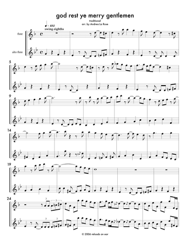 God Rest Ye Merry Gentlemen (arr. Andrea La Rose)