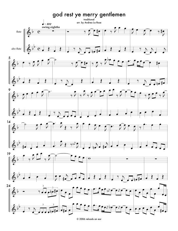 God Rest Ye Merry Gentlemen (arr. Andrea La Rose)