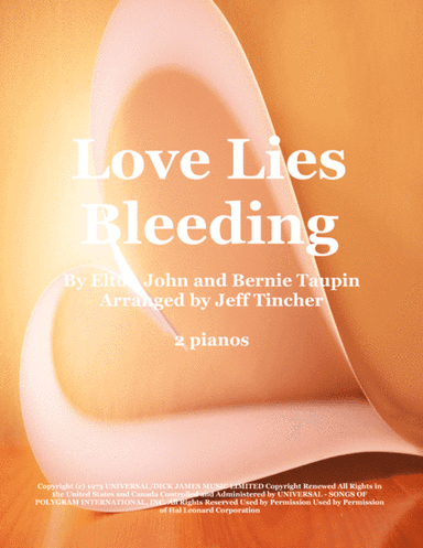 Love Lies Bleeding (arr. Jeff Tincher)