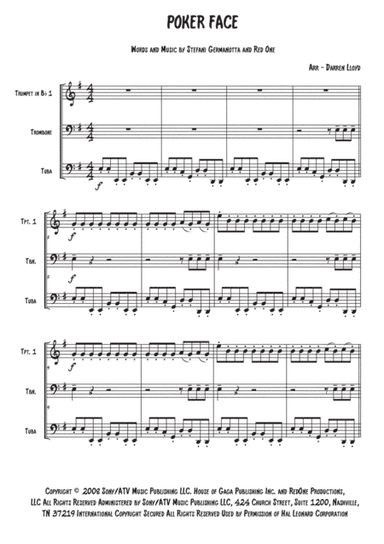Poker Face (arr. Darren Lloyd)