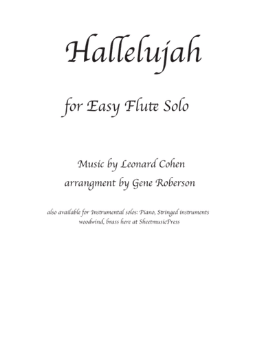 Hallelujah (arr. Gene Roberson)
