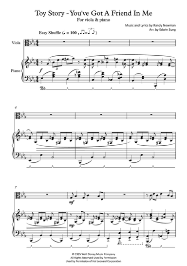 You've Got A Friend In Me (arr. Edwin Sung)