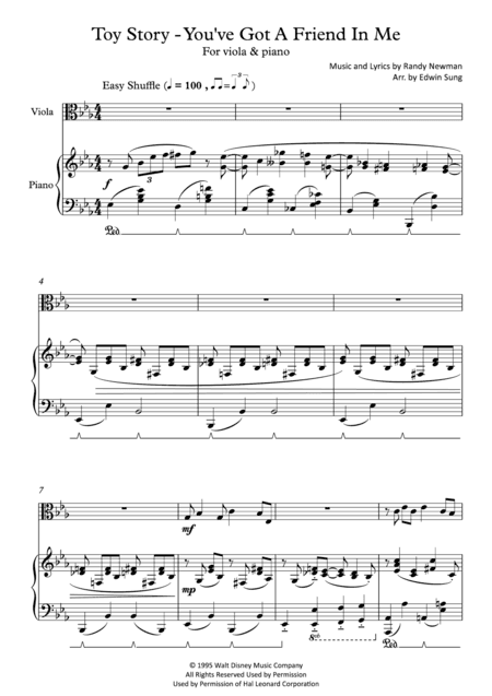 You've Got A Friend In Me (arr. Edwin Sung)