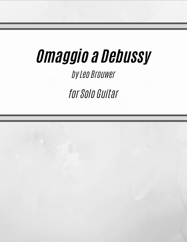 Omaggio A Debussy (arr. Kenneth Pasciak)