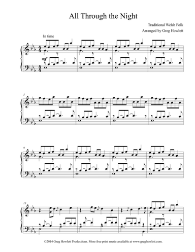 All Through the Night (arr. Greg Howlett)