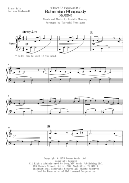 Bohemian Rhapsody (arr. Tsuyoshi Yoroiguma)