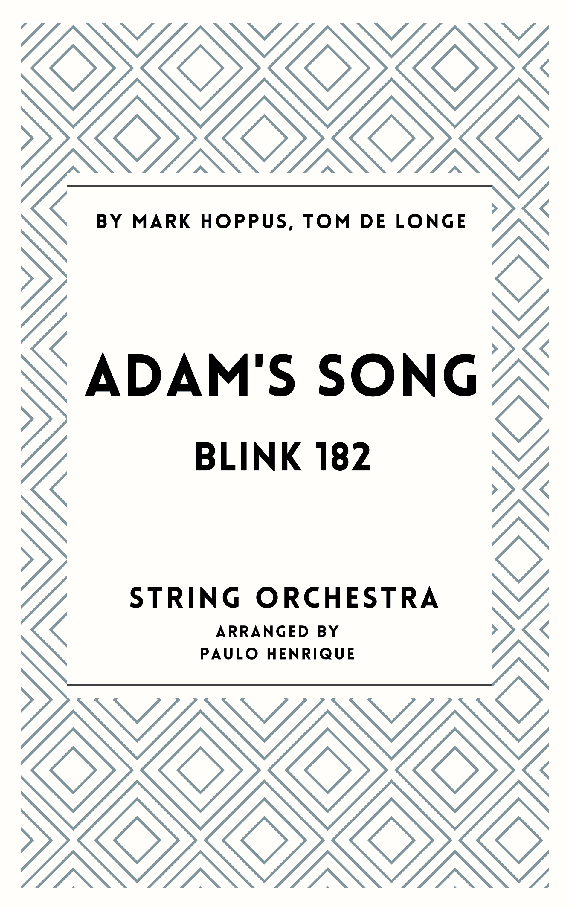 Adam's Song (arr. Paulo Henrique)