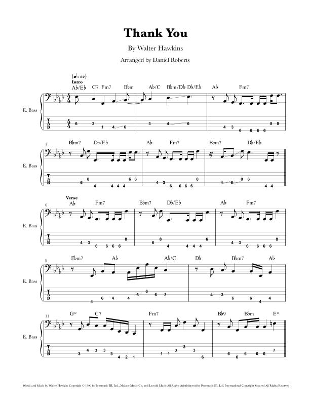 Thank You (arr. Daniel Roberts)