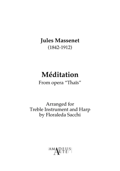 Meditation (Thais, Act II) (arr. Floraleda Sacchi)