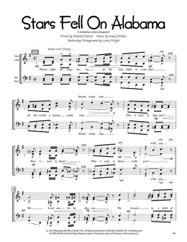 Stars Fell On Alabama (arr. Larry Wright)