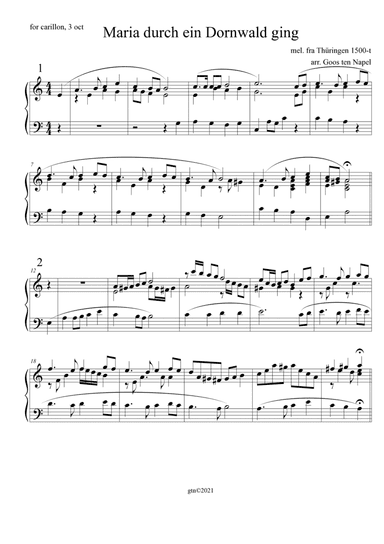 Maria durch ein Dornwald ging