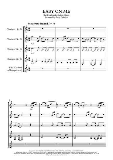 Easy On Me (arr. Terry Cathrine)