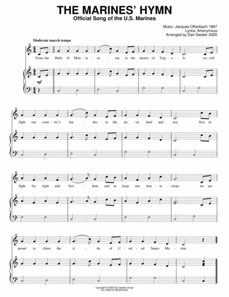 Marines Hymn (arr. Dan Geisler)