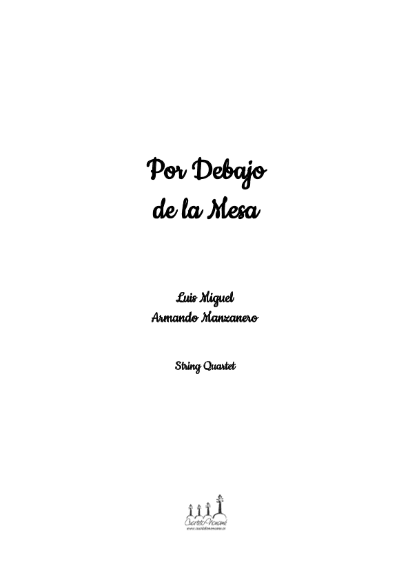 Por Debajo De La Mesa (arr. Nonamé Música)