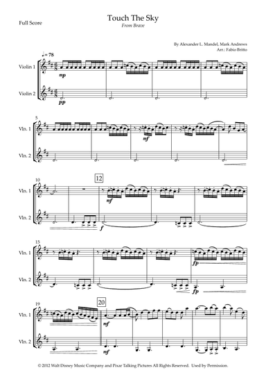 Touch The Sky (arr. Fabio Britto)