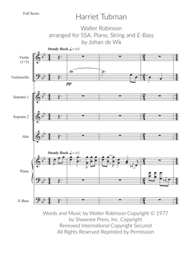 Harriet Tubman (arr. Johan de Wit)