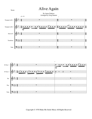 Alive Again (arr. Greg Danner)