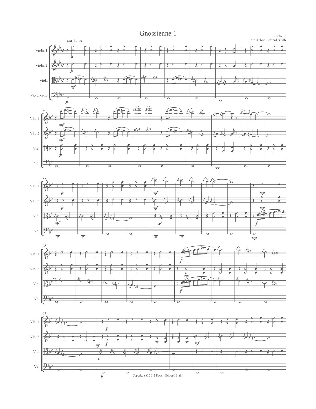 Gnossienne 1 (arr. Robert Edward Smith)