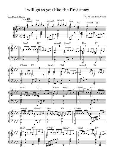 I Will Go To You Like The First Snow (arr. Daniel Silveira)