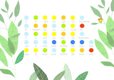 Pirouette cacahuète French traditional children song Rainbow coded (arr. iEduArts Publishers)